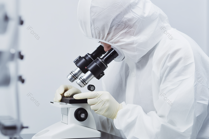 专业的医护人员显微镜下研究病毒,高清,摄影图,摄影图片,图片大全,摄影图免费下载